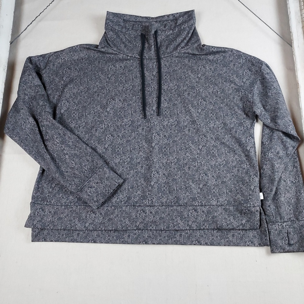 Mondetta Performance Luxe Hoodie Women's XL Gray Marled Stretch Athleisure - Picture 4 of 16